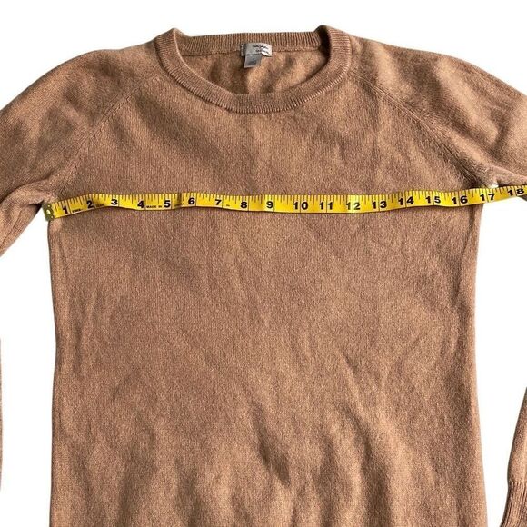 EUC! Caslon Nordstrom 100% Cashmere Crew Neck Sweater in Tan/Camel - Size Small - Picture 7 of 9